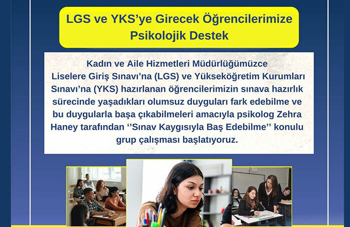 Milas Belediyesi’nden LGS Ve YKS’ye Girecek Öğrencilere Psikolojik Destek