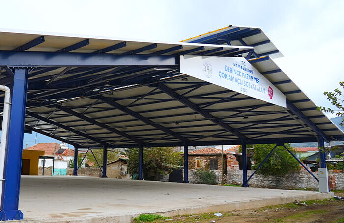 Derince Mahallesi Pazaryeri ve Çok Amaçlı Sosyal Alanda Sona Yaklaşıldı