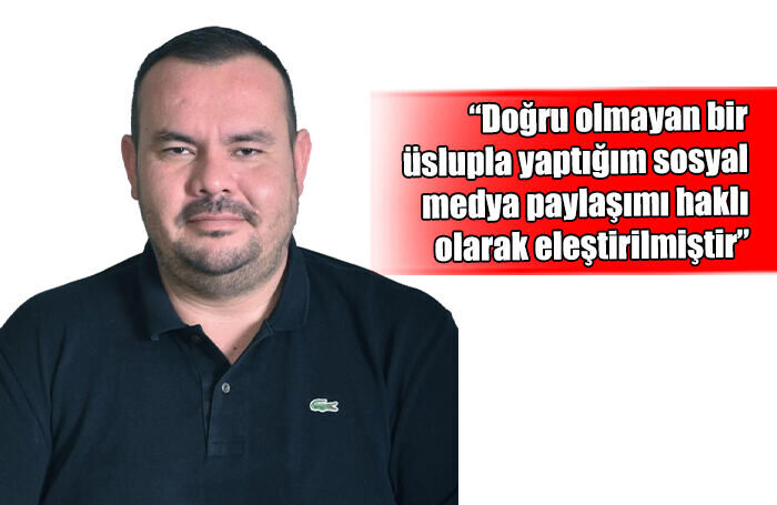 Berkay Topuz: “Paylaşımımdan dolayı içtenlikle özür diliyorum”