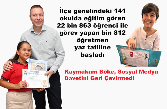 Kumsal’ın Davetiyle Güllük İlkokulu’nda Karne Heyecanına Ortak Oldu