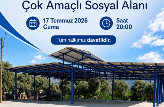 Şenköy Çok Amaçlı Sosyal Alan’ın Açılışı Gerçekleştirilecek